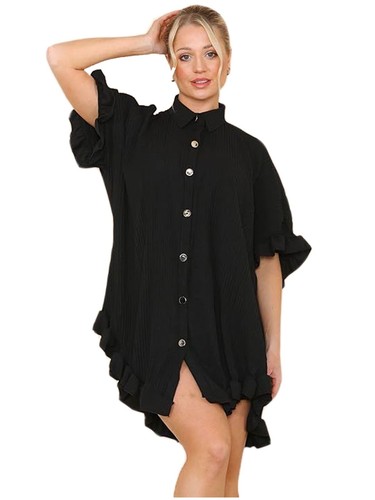Women gold button pleated - women,