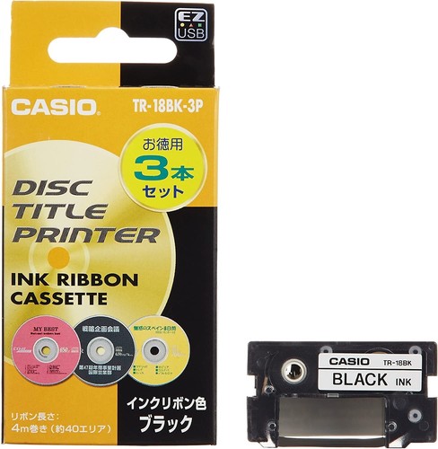 Casio 18bk ink - tr-18bk-3p, ribbon