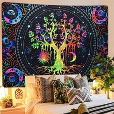 Colorful Tree Tapestry Sun