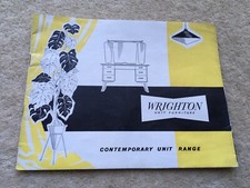 C1950s ERA WRIGHTON UNIT FURNITURE CONTEMPORARY UNIT RANGE LONDON ADV BROCHURE