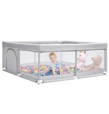 BEJOY Baby Playpen, 150cm Compact and Strong, Foam Protection, Anti-slip Safety