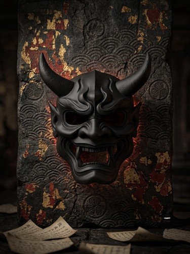 Japanese oni hannya mask - japanese,