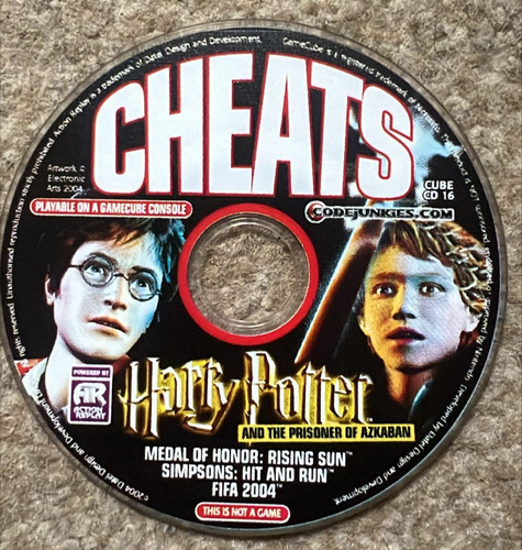 Gamecube cheats disc - *disc, only*