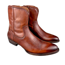 Frye Austin Inside Zip Cognac