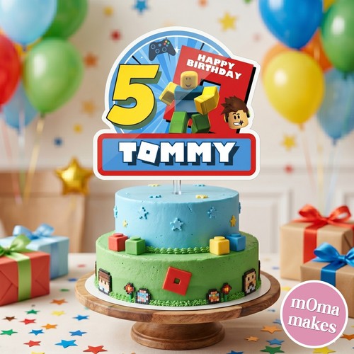 Roblox cake topper - ,