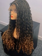 Fashion Braid Headband Wig, 9"X6" Lace Front Wig, 200% Density