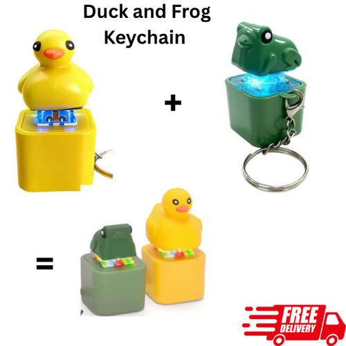 Key button yellow - yellow, duck