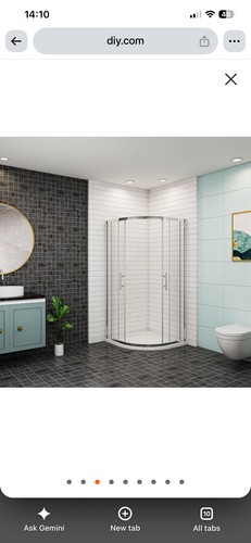 Quadrant shower 900mm - shower, x