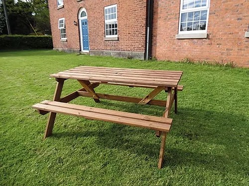 Picnic table bench 6 seater - table,