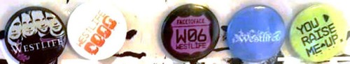 Westlife vintage button - x,