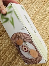 Bamboo Lids for Gu Pots 12 Pack with Silicon Sealing Rings for Mason Jars