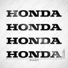 4 HONDA Stickers 10 cm Glossy