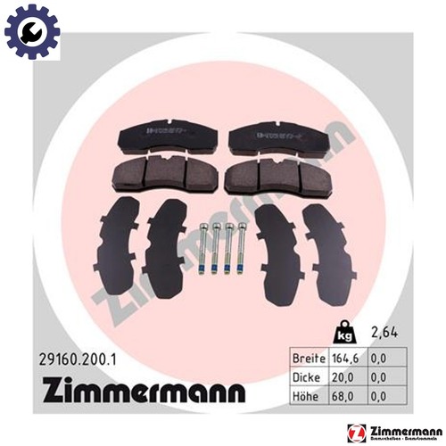 Brake pad set disc - pad,