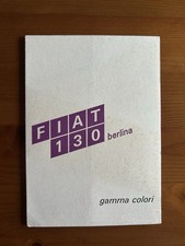 Fiat 130 Berlina Colour Chart