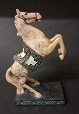 Vintage Hand Crafted Resin Horse Figurine 22cm High 