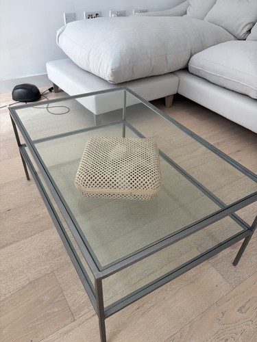 Tier glass coffee table - 2-tier,