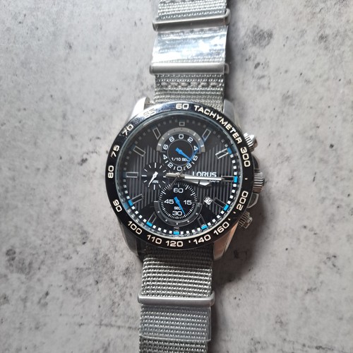Lorus chronograph black dial - lorus,