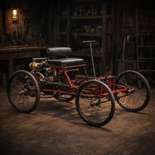 1896 ford quadricycle poster - ford,
