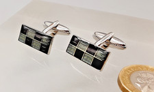 Vintage Silver-Tone with Black