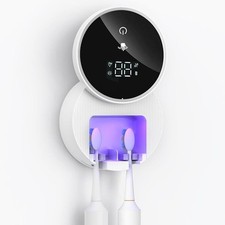 UV Toothbrush Sanitizer and Holder Wall Mounted Toothbrush Sanitizer