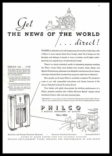1935 philco 16x - 1935,