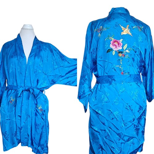 Vintage chinese kimono robe - chinese, m