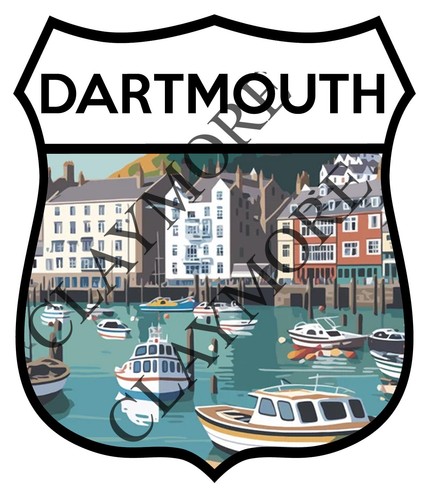Dartmouth devon car sticker - dartmouth,