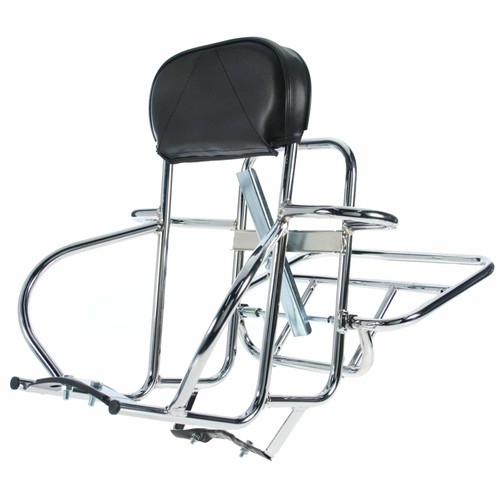 Cuppini chrome rear carrier - chrome,