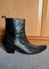 Paolo Vandini Leather Winklepicker Boots Leather UK7 EU41