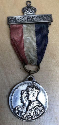 Silver coronation medal 1937