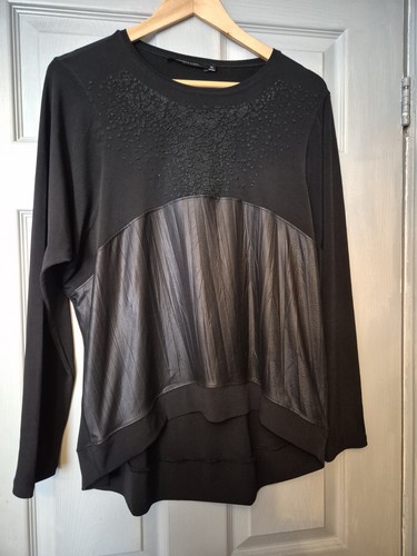 Lauren vidal black top size - black,