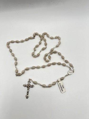 Silver rosary beads 925 - rosary,