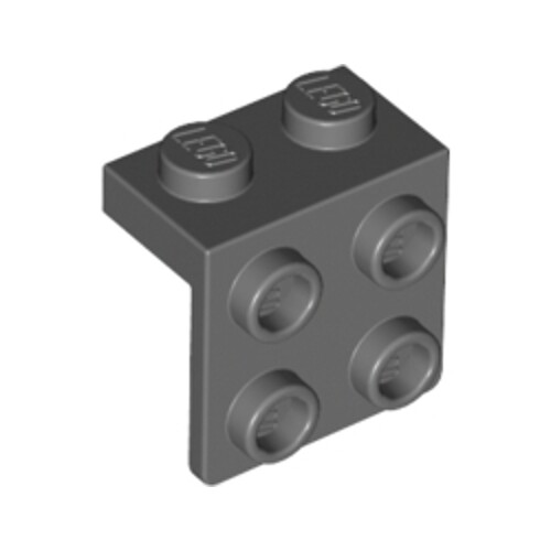Lego bricks 10x - dark, stone