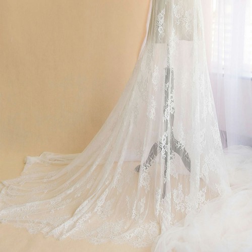 Meters chantilly lace fabric - 3,