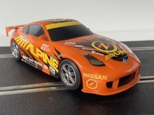 Scalextric C2670 Nissan 350Z Drift 360 Orange Alpine, Tested, Runs Great