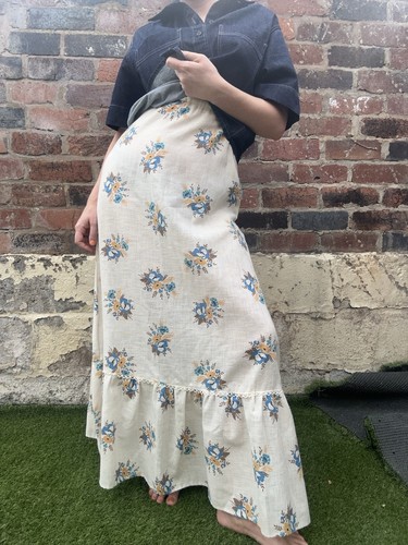 Vintage 70s floral maxi gypsy