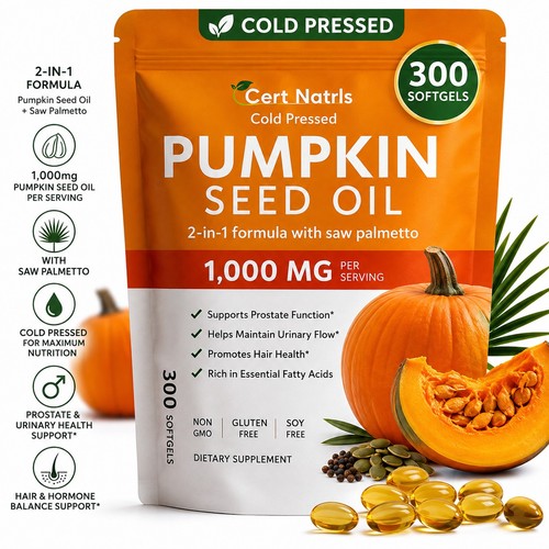 Pumpkin seed oil 1000mg 300 - pumpkin,