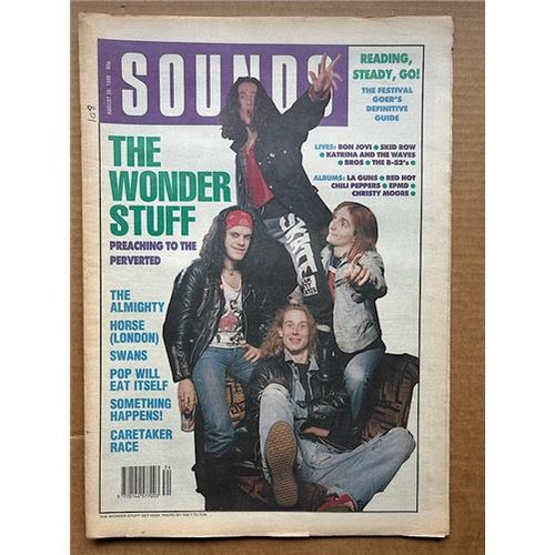 Wonder stuff sounds magazine - sounds,