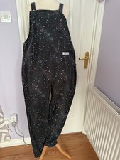 Lucy Locket Loves Dungarees  Washed Black  Size M/L   Waist 45”  Leg 28.5”