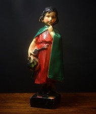 Art Deco Dutch Girl Chalkware