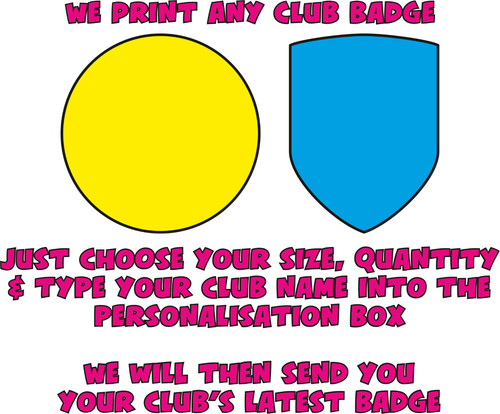 Your rugby club badge - badge, stickers