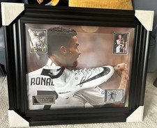 Framed Authentic Signed Cristiano Ronaldo Juventus Boot