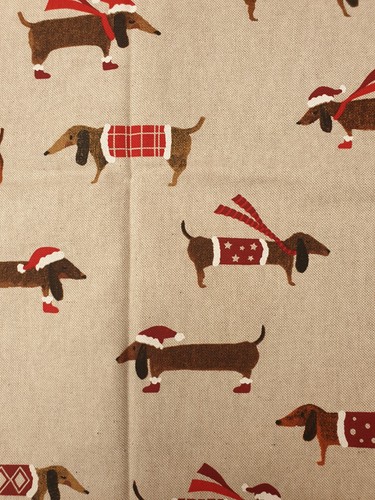 Dachshund fabric metre - fabric, uk