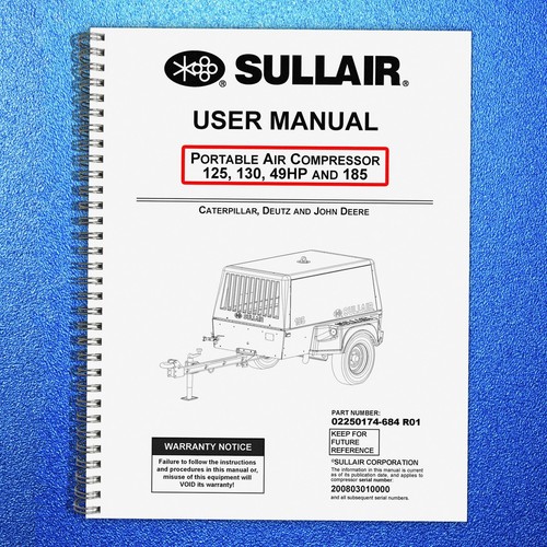 Sullair 125 130 185 - 125, portable
