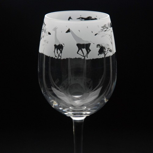 Giraffe crystal wine glass - crystal,