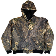 Mossy Oak Realtree Camouflage Bomber Hunting Jacket Men's Size Approx XL
