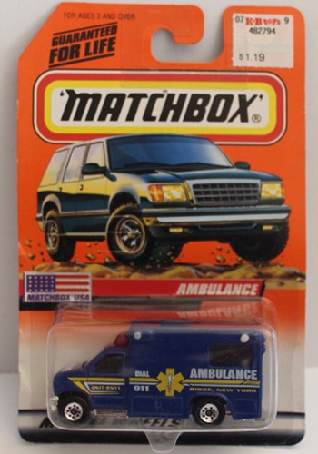 1998 matchbox ford - ford, econoline