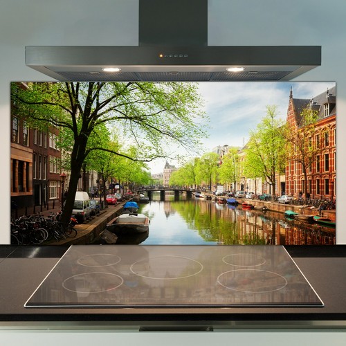 Glass kitchen splashback tile - glass,