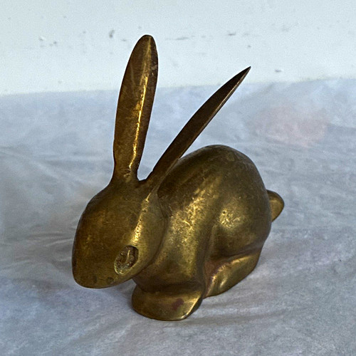 Brass rabbit hare - brass,