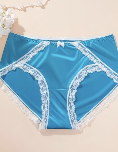 Blue silky feel satin - silky,